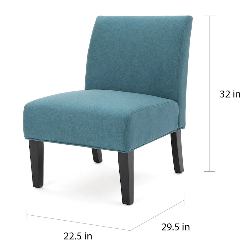 Fauteuil d'appoint en tissu moderne - 22.50 L x 29.50 W x 32.00 H