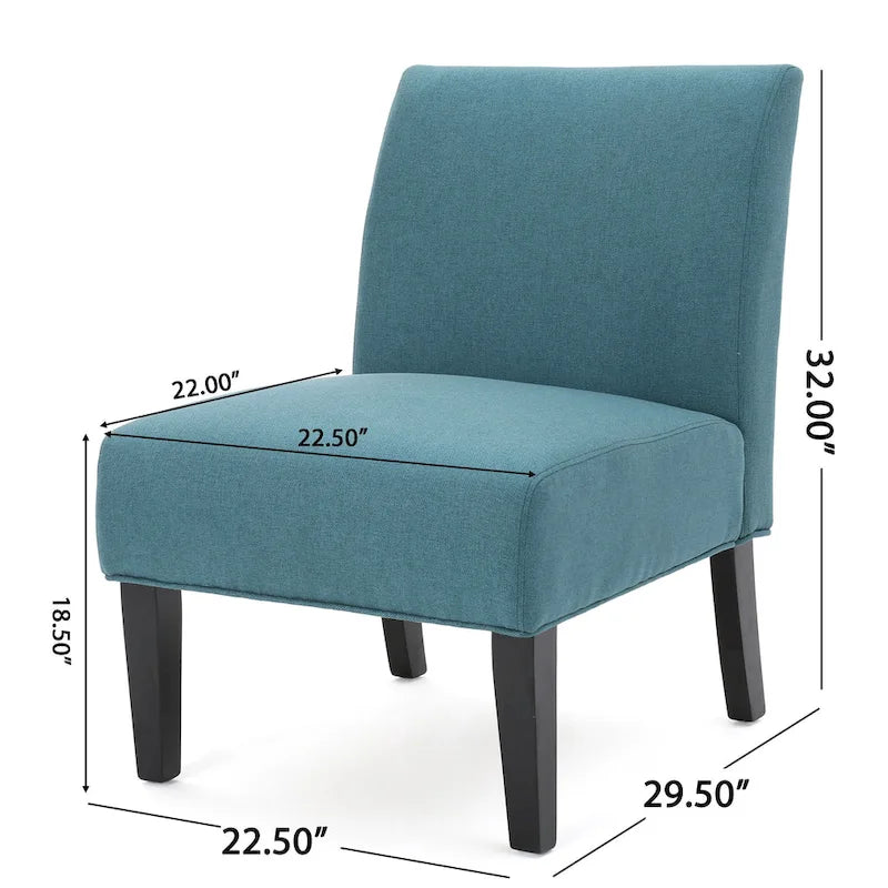 Fauteuil d'appoint en tissu moderne - 22.50 L x 29.50 W x 32.00 H