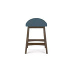 Tabouret de bar rembourré avec coussin en mousse Lyncott de Signature Design by Ashley, hauteur comptoir, lot de 2, bleu