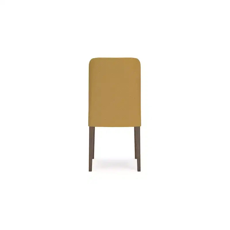 Signature Design by Ashley Chaise d'appoint de salle à manger Lyncott rembourrée avec coussin en mousse, lot de 2, jaune