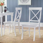 Ensemble repas rond 5 pièces Crenshaw couleur bois flotté - Buylateral