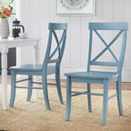 Ensemble repas rond 5 pièces Crenshaw couleur bois flotté - Buylateral