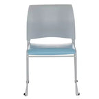 Chaise empilable en vinyle collection Jody, paquet de 4, par Hampden Furnishings