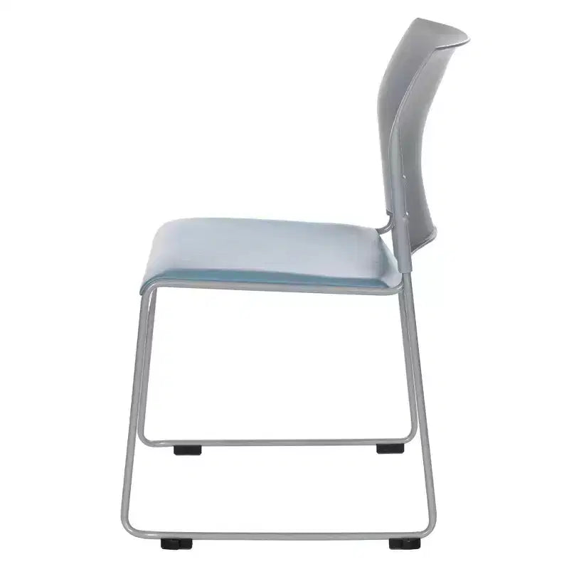 Chaise empilable en vinyle collection Jody, paquet de 4, par Hampden Furnishings