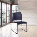 Chaise empilable en vinyle collection Jody, paquet de 4, par Hampden Furnishings