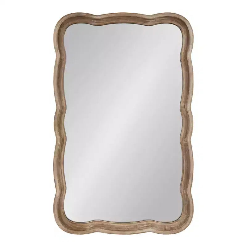 23.5 x 38 Hatherleig Scallop Wall Mirror - Kate & Laurel All Things Decor