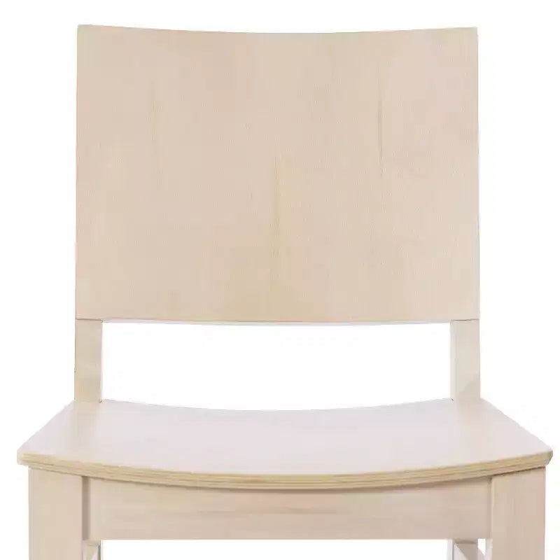 Chaise de salle à manger commerciale Flash Furniture Naples en bois massif avec dossier incurvé