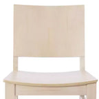 Chaise de salle à manger commerciale Flash Furniture Naples en bois massif avec dossier incurvé