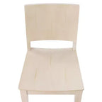 Chaise de salle à manger commerciale Flash Furniture Naples en bois massif avec dossier incurvé