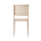 Chaise de salle à manger commerciale Flash Furniture Naples en bois massif avec dossier incurvé