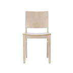 Chaise de salle à manger commerciale Flash Furniture Naples en bois massif avec dossier incurvé