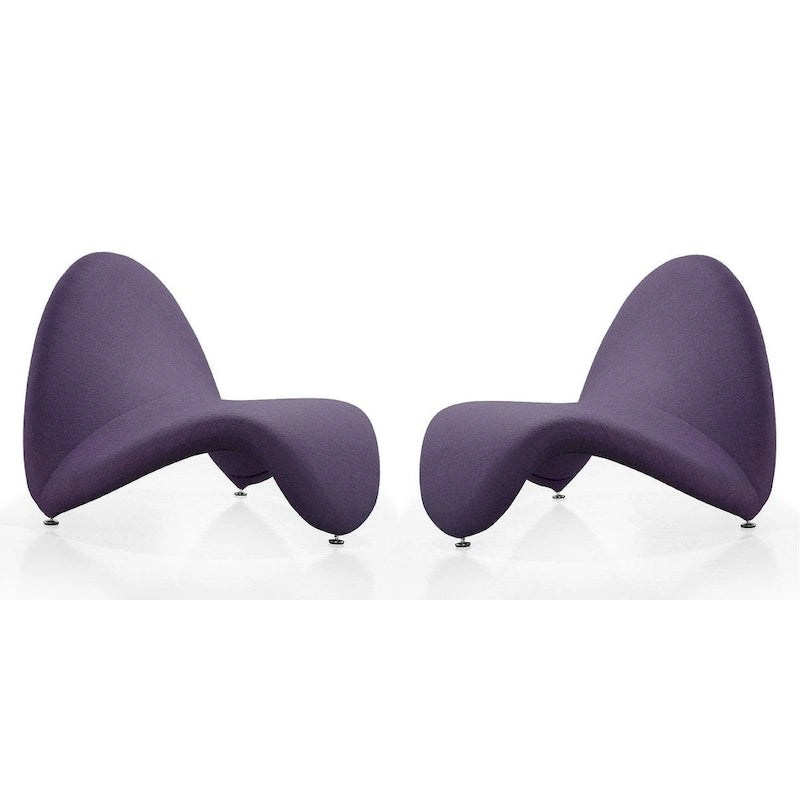 Fauteuil d'appoint en mélange de laine MoMa Manhattan Comfort (Lot de 2)