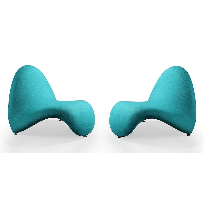 Fauteuil d'appoint en mélange de laine MoMa Manhattan Comfort (Lot de 2)