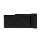 Chaise longue capitonnée à accoudoirs roulés du milieu du siècle, 64 po