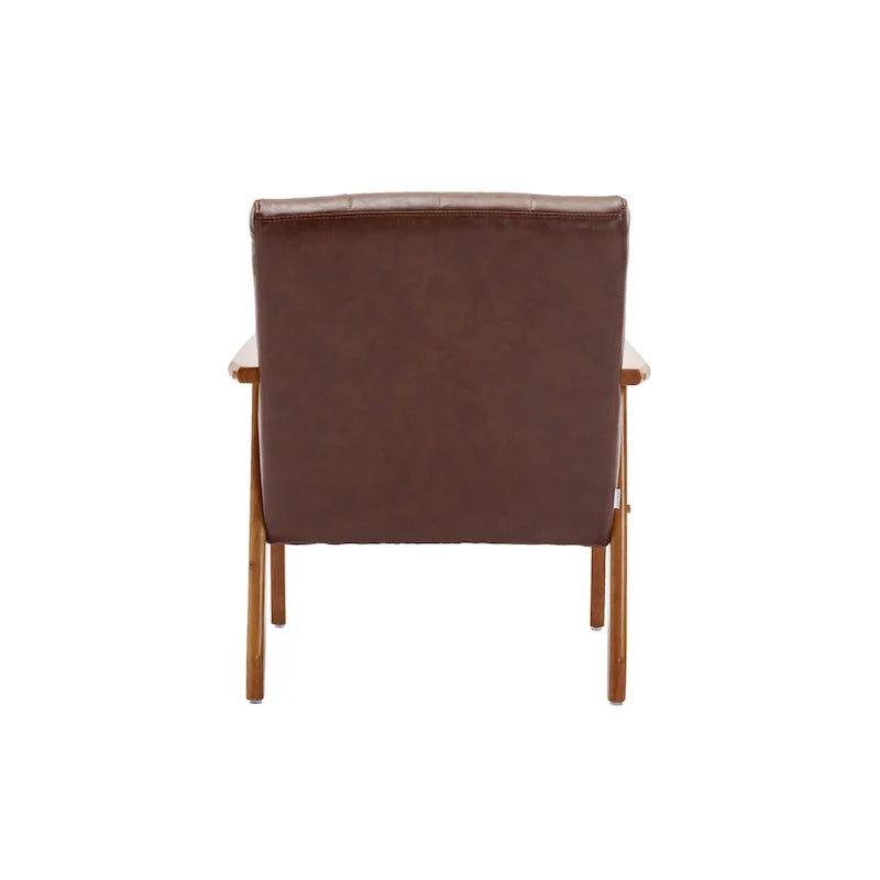 Lot de 2 fauteuils d'appoint modernes du milieu du siècle avec table d'appoint
