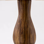 Table à manger moderne - plateau de table de cuisine rond avec base piédestal, 122x122 cm