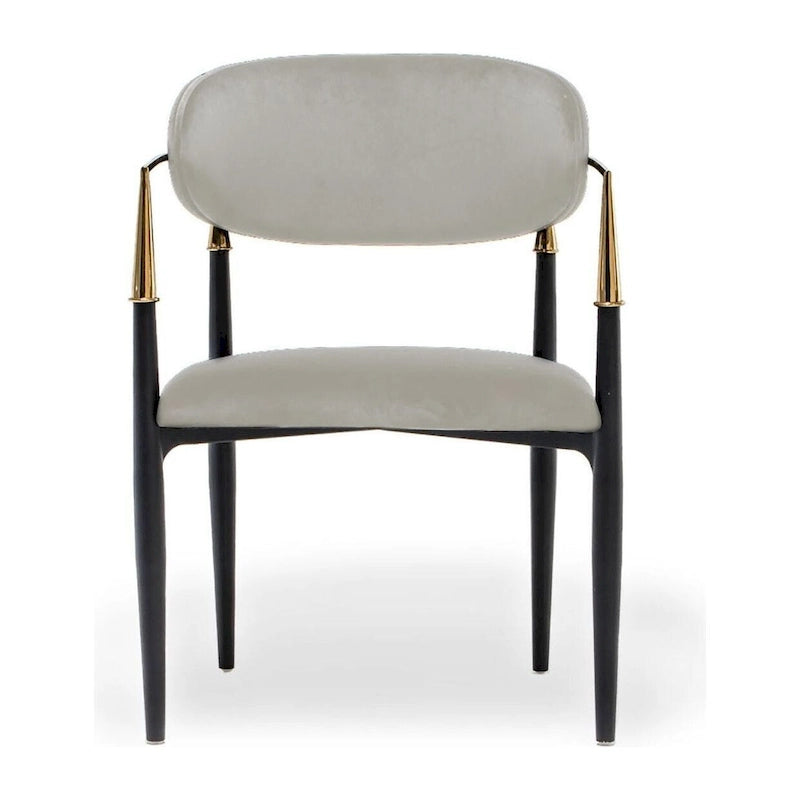Chaise de salle à manger Roubi Gold en acier inoxydable