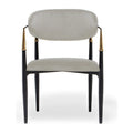 Chaise de salle à manger Roubi Gold en acier inoxydable
