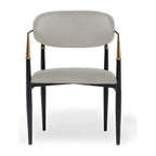 Chaise de salle à manger Roubi Gold en acier inoxydable
