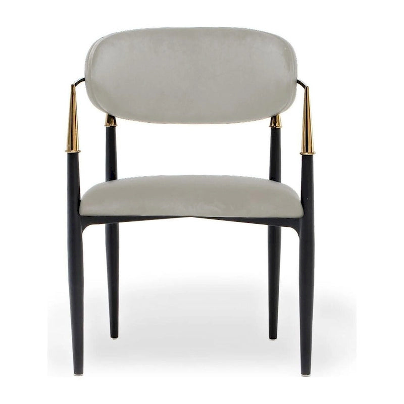 Chaise de salle à manger Roubi Gold en acier inoxydable