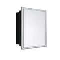 Keonjinn24 in. W x 36 in. H Metal Framed Rectangular Framed Recessed/Surface Mount Medicine Cabinet with Mirror