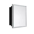 Keonjinn24 in. W x 36 in. H Metal Framed Rectangular Framed Recessed/Surface Mount Medicine Cabinet with Mirror