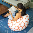 Grand Pouf Poire d'Extérieur Big Joe Teardrop, Tissu Résistant aux Intempéries, Pour Tous les Âges