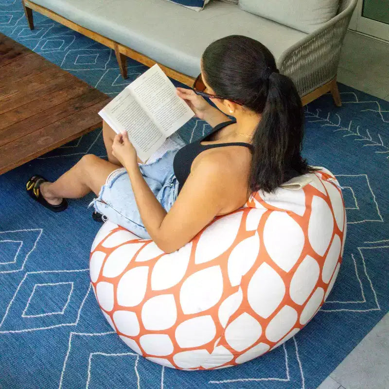 Grand Pouf Poire d'Extérieur Big Joe Teardrop, Tissu Résistant aux Intempéries, Pour Tous les Âges