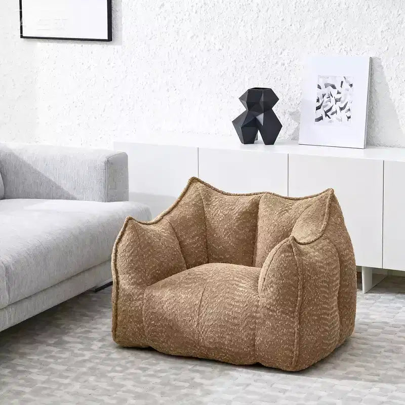 Fauteuils canapés avec mousse haute résilience pour salons et chambres, canapés paresseux carrés confortables, canapés pour adultes pour jouer, lire et regarder la télévision