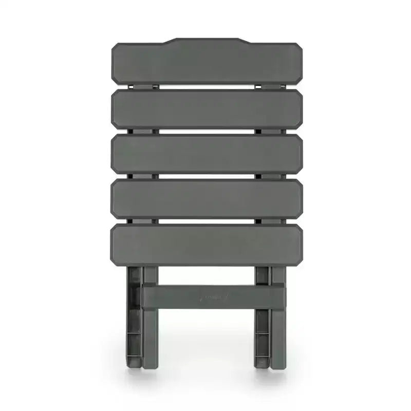 Camco Adirondack Petite Table d'appoint Pliante Portable d'extérieur de Camping, Résistante aux intempéries, Antirouille et Durable en Plastique pour Utilisation Intérieure et Extérieure, Sauge (Lot de 2)