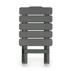 Camco Adirondack Petite Table d'appoint Pliante Portable d'extérieur de Camping, Résistante aux intempéries, Antirouille et Durable en Plastique pour Utilisation Intérieure et Extérieure, Sauge (Lot de 2)