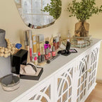 Famapy Apsolon Buffet 160 cm de large, meuble de rangement moderne avec portes en miroir