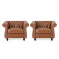 Fauteuils club traditionnels Chesterfield Silverdale (lot de 2) par Christopher Knight Home