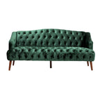 Canapé Adelia en velours capitonné style moderne glamour de Christopher Knight Home