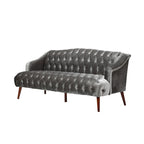 Canapé Adelia en velours capitonné style moderne glamour de Christopher Knight Home