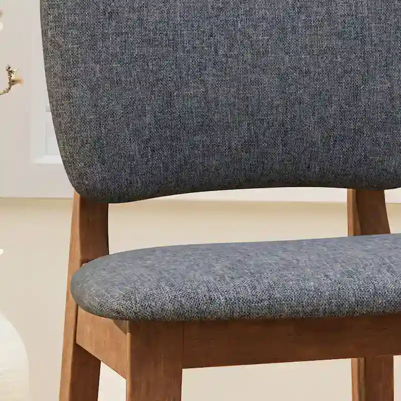 Chaises de bar en bois avec assise rembourrée de 42 po (ensemble de 2)