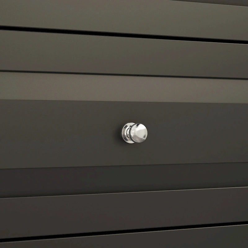 Table de chevet, commode à 5 tiroirs, bahut, armoire de rangement haute