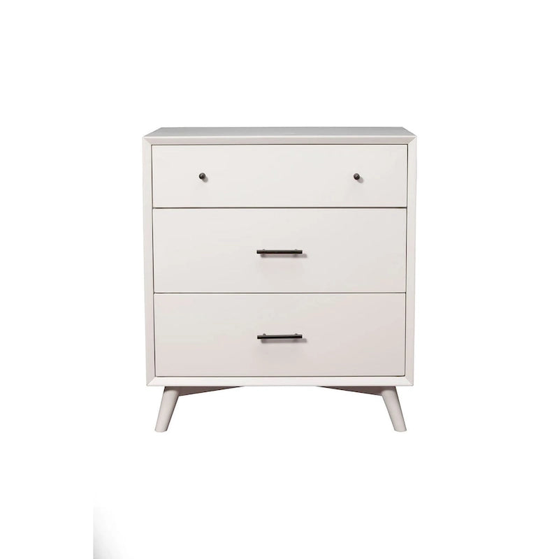 Commode basse 3 tiroirs en bois, milieu de siècle