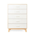 Commode 5 tiroirs, blanche