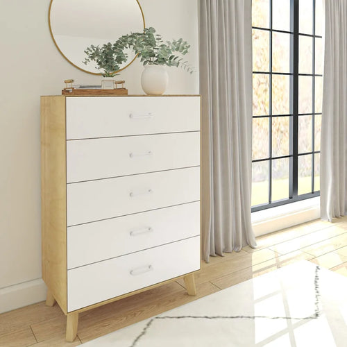 Plank and Beam Duo 5 Drawer Dresser