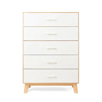 Commode 5 tiroirs, blanche