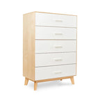 Commode 5 tiroirs, blanche