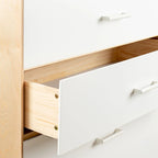 Commode 5 tiroirs, blanche