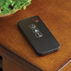 Meuble TV de 54 po avec foyer électrique merlot - 54 po de largeur