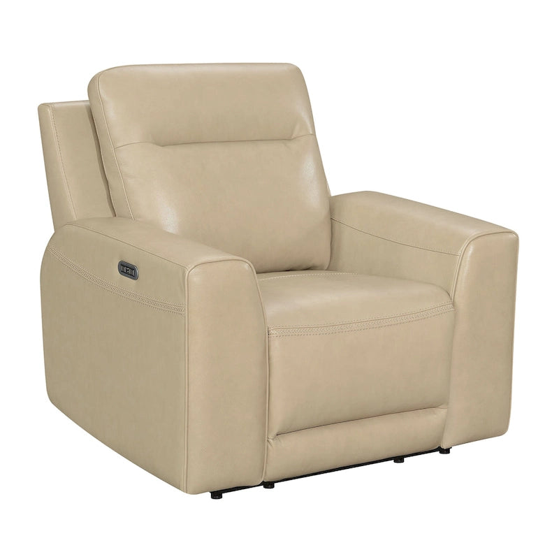 Fauteuil inclinable électrique en cuir pleine fleur