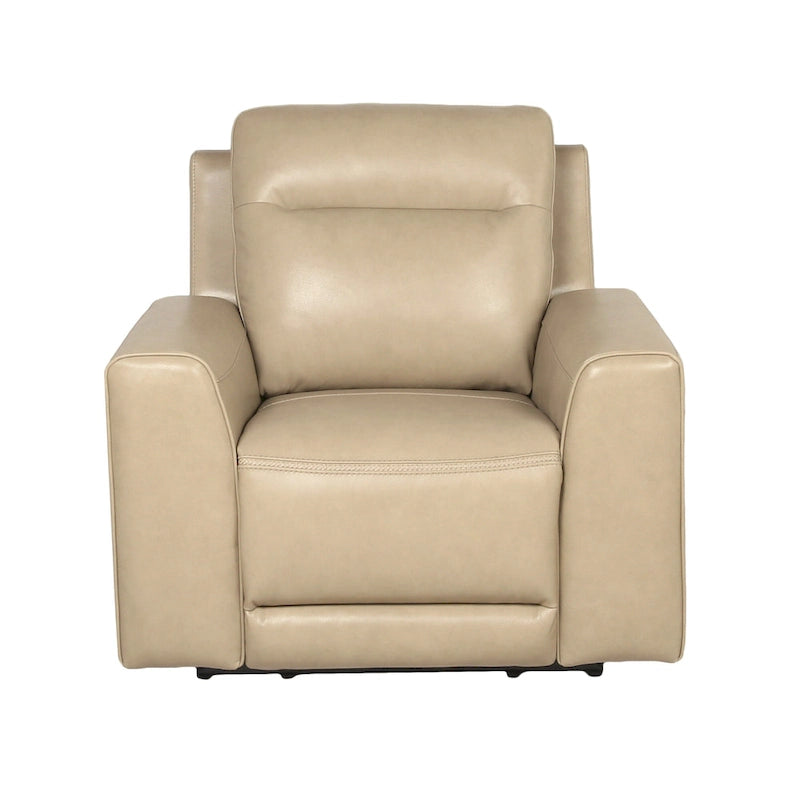 Fauteuil inclinable électrique en cuir pleine fleur
