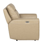 Fauteuil inclinable électrique en cuir pleine fleur