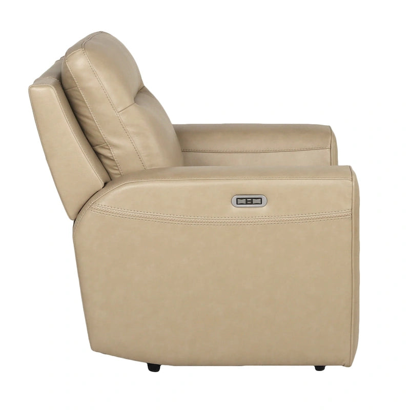 Fauteuil inclinable électrique en cuir pleine fleur