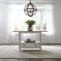 Table de rassemblement Magnolia Manor Antique White Weathered Bark