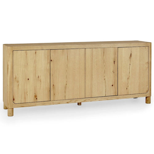 Buffet chêne 4 portes - 80Lx22Px33H
